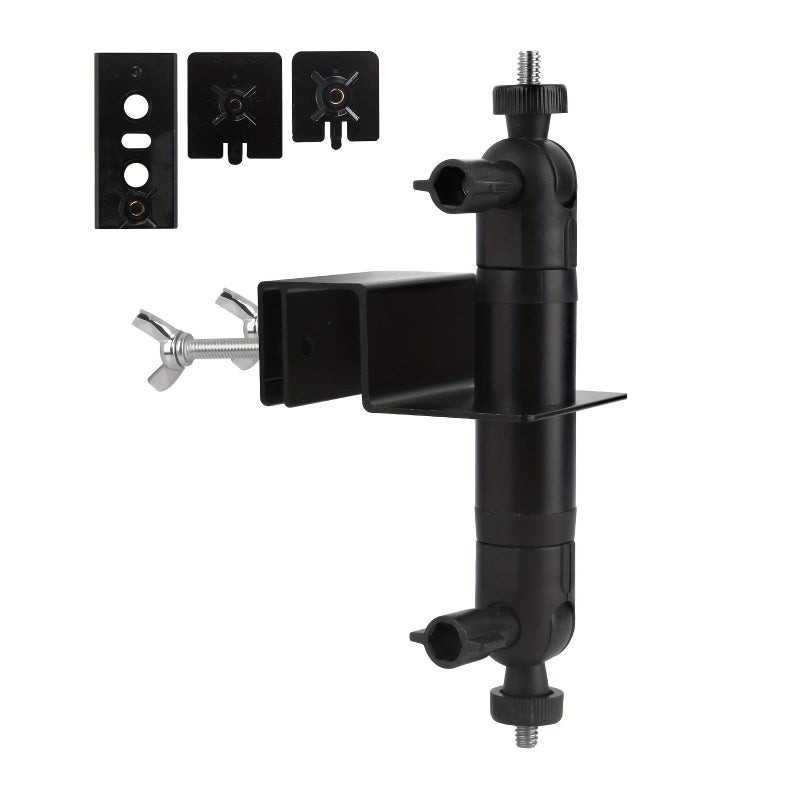 White No Drill Camera and Solar Panel Mount Compatible with Arlo Pro Eufy - Image 1