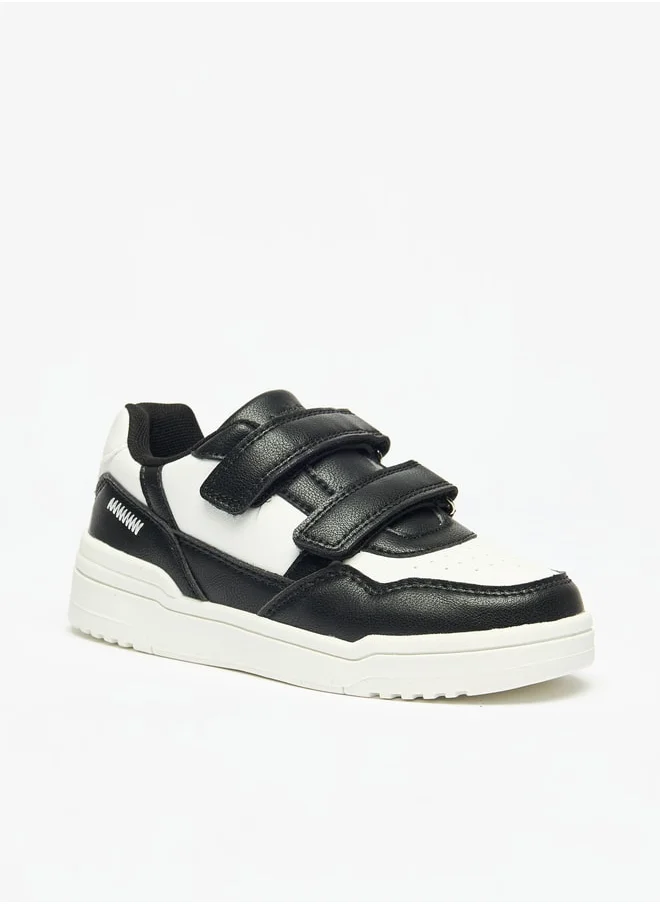 دوتشيني Boys Mister Colourblock Sneakers with Hook and Loop Closure