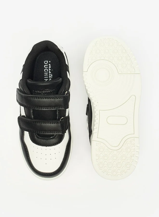 DUCHINI Boys Mister Colourblock Sneakers with Hook and Loop Closure