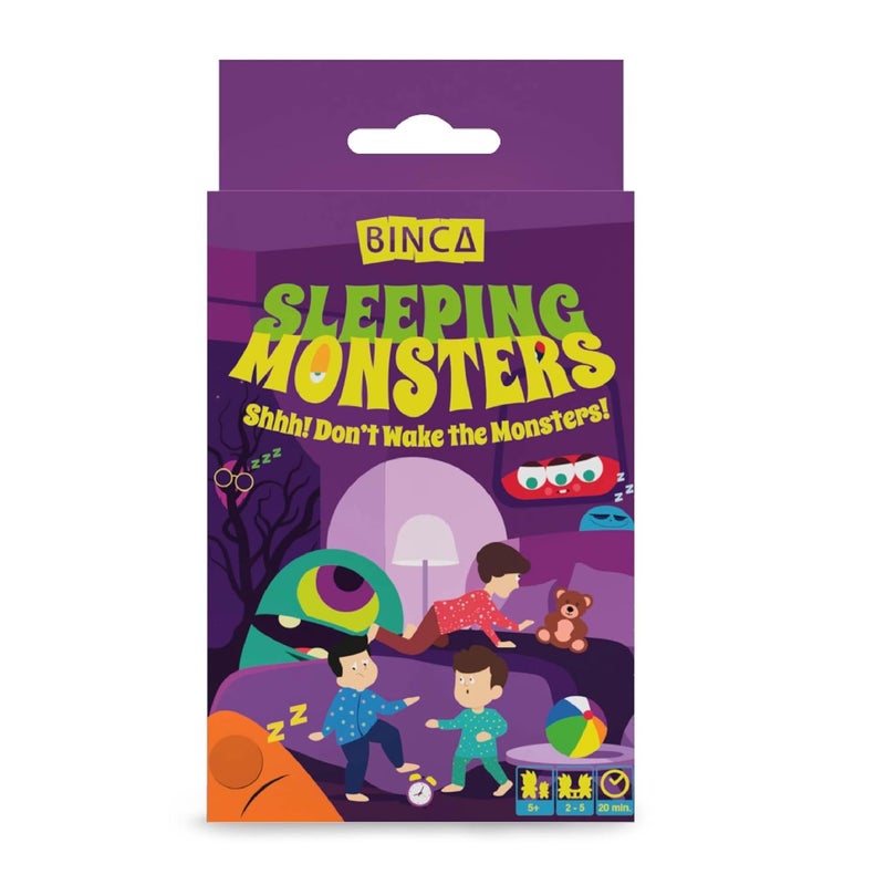 BINCA Card Game - Sleeping Monsters, Sneakiest Strategy & Suspense Game for Kids, Return Gifts for Birthdays, Fun for Family Game Night, Educational & Travel Gifts for Ages 5 & Up, 2-5 Players - Image 1