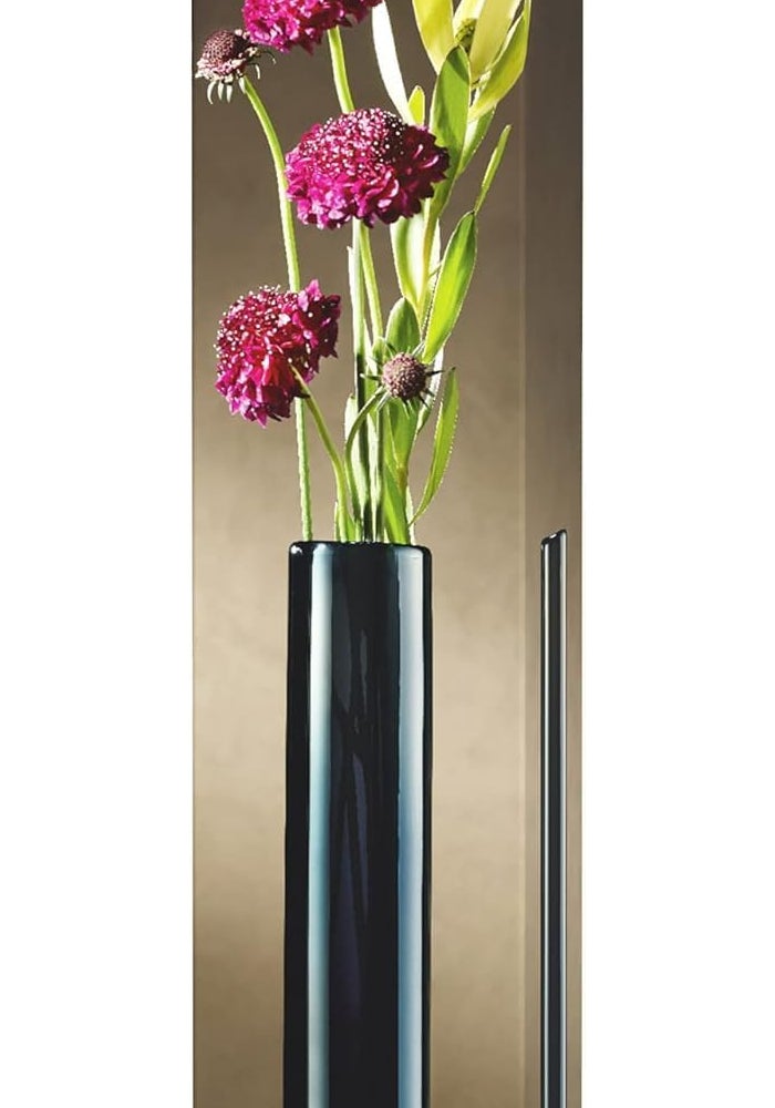 LSA Epoque Vase H30cm Sapphire/Lustre Elegant Tall Glass Flower Vase, Made in Poland - Image 3