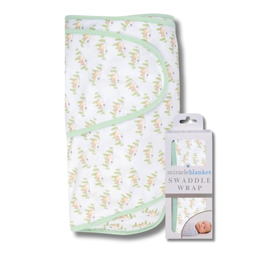 Miracle Blanket Swaddle Wrap – Help Your Newborn Sleep Longer – Soft & Secure Sleep Sack for Infants – Easy-to-Use Swaddling Blanket for a Calm Baby (Camper) - Image 1