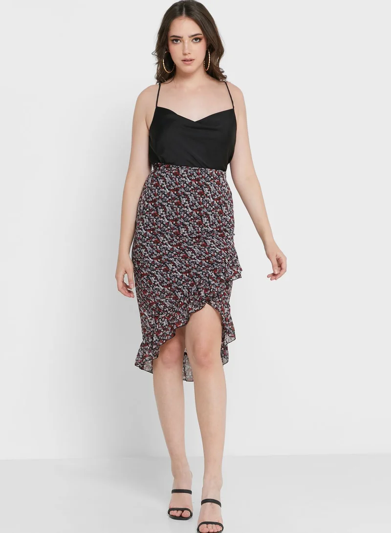Ginger Ditsy Floral Wrap Skirt