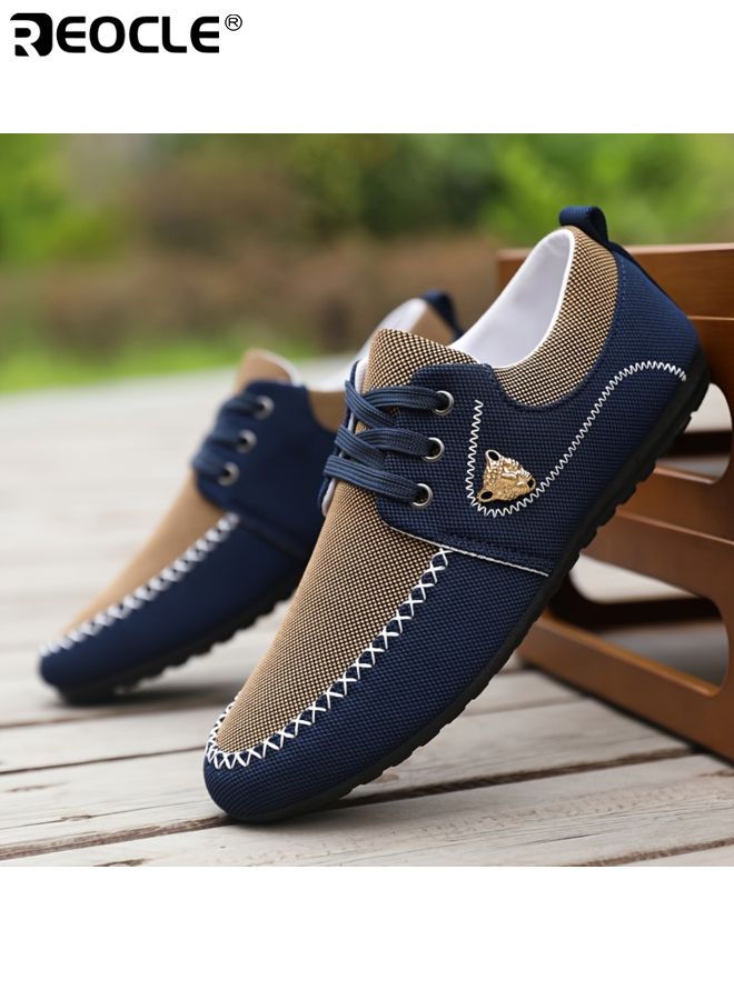 ريوكل أحذية رجالية ذات تصميم قماش قابل للتنفس ونمط مريح مثالي للقيادة مع نعل ناعم للارتداء اليومي - Image 5