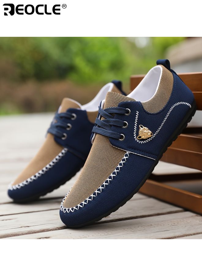 ريوكل أحذية رجالية ذات تصميم قماش قابل للتنفس ونمط مريح مثالي للقيادة مع نعل ناعم للارتداء اليومي - Image 2