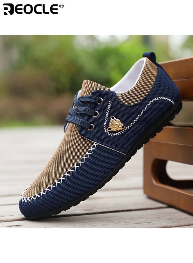 ريوكل أحذية رجالية ذات تصميم قماش قابل للتنفس ونمط مريح مثالي للقيادة مع نعل ناعم للارتداء اليومي - Image 3