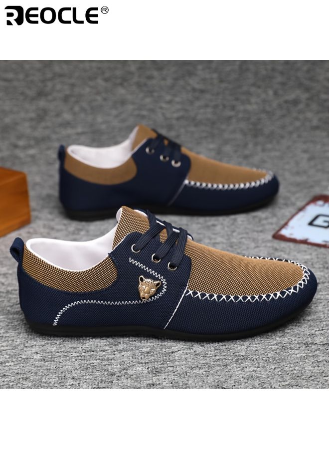 ريوكل أحذية رجالية ذات تصميم قماش قابل للتنفس ونمط مريح مثالي للقيادة مع نعل ناعم للارتداء اليومي - Image 4