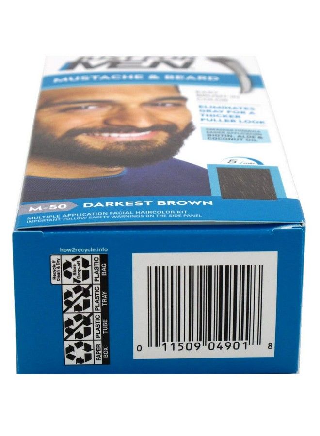 Just For Men Mustache & Beard #M50 Darkest Brown Color Gel (Case Of 6) - Image 3