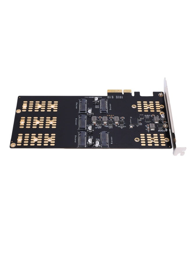 M.2 PCIe to M.2 Serial ATA SSD Adapter 5 Slot M.2 PCIe Expansion Card for 2280 2260 2242 2230 SSD - Image 4