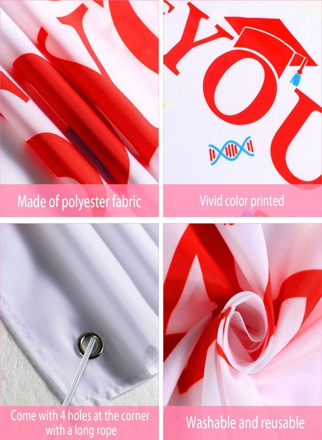 Breling 2 Pcs 2026 Congrats Nurse Banner Graduation Decorations We Are So Proud of You Banner Congrats Nurse Backdrop Grad Party Indoor Outdoor Supplies - Image 3