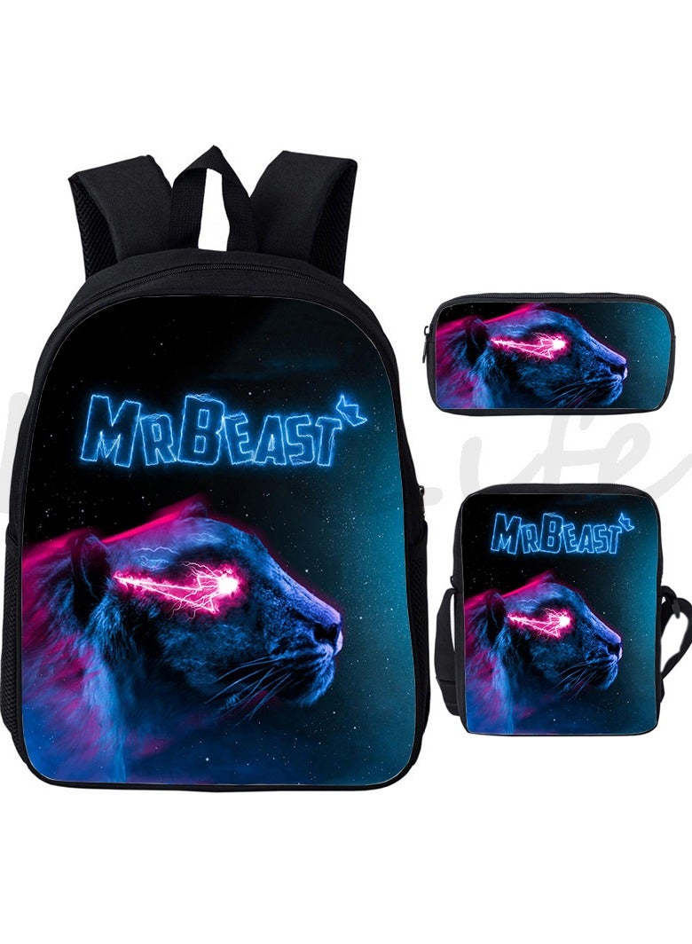 Anime cartoon backpack three-piece set