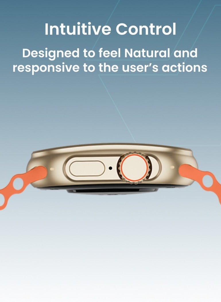 Moxedo Curve Smartwatch Chat GPT AI Assistant Compatible with Android & iOS with 2.01"Super AMOLED Display, Bluetooth Calling, Wireless Charging, IP68 Waterproof, Health & Fitness Tracker – Orange - Image 4