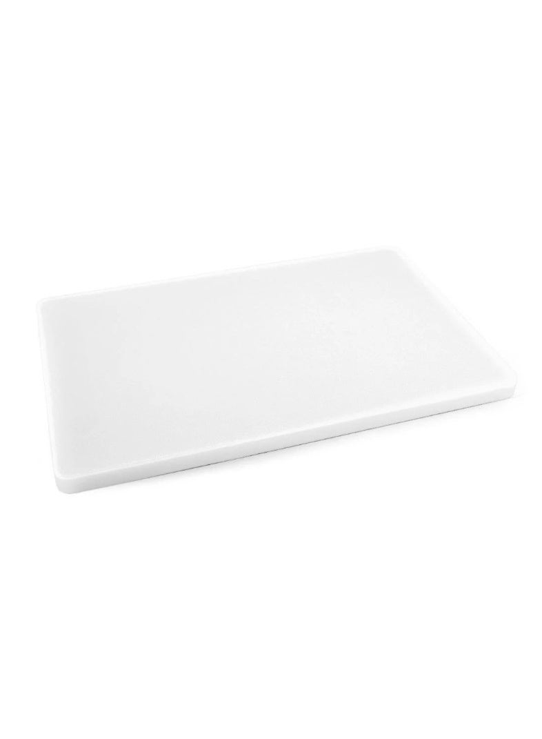 لوح تقطيع من البولي إيثيلين عالي الكثافة وخالٍ من مادة BPA لجميع المطابخ - 53 × 32.5 × 2 سم (أبيض) - Image 1