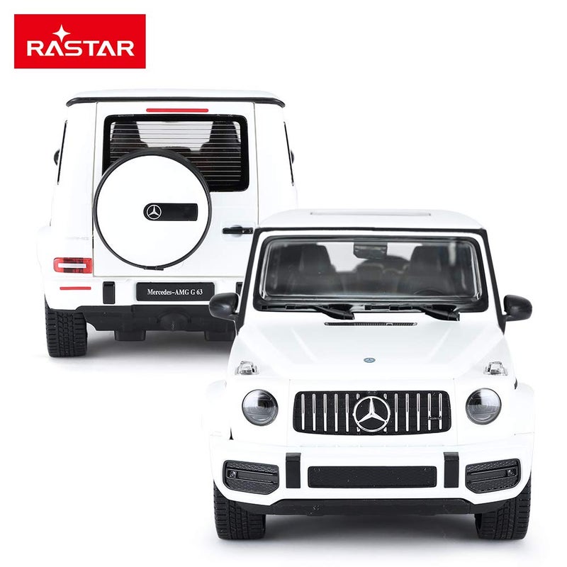 RASTAR Off-Road Remote Control Car, 1:14 Mercedes-AMG G63 R/C Off-Roader Toy Car, Doors Open/Working Lights - White/2.4Ghz - Image 2