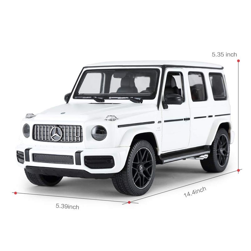 RASTAR Off-Road Remote Control Car, 1:14 Mercedes-AMG G63 R/C Off-Roader Toy Car, Doors Open/Working Lights - White/2.4Ghz - Image 3
