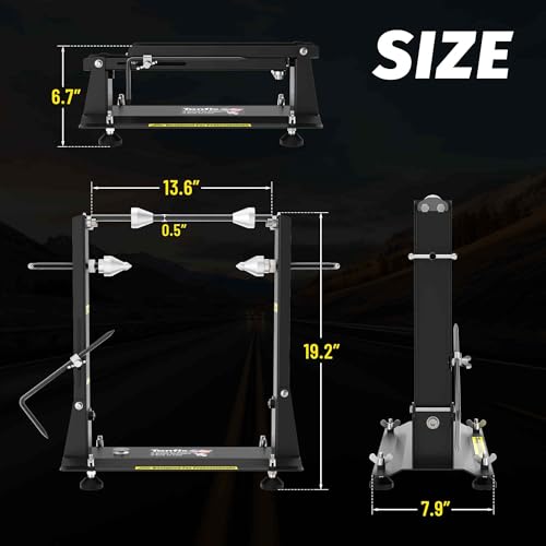 Tanfix Motorcycle Wheel Balance Stand, Heavy-Duty Single-Axle Wheel Balancing Tool for Static & Dynamic Tire Alignment, Balancer for Sport and Dirt Bike Wheels (Heavy-Duty Version) - Image 5