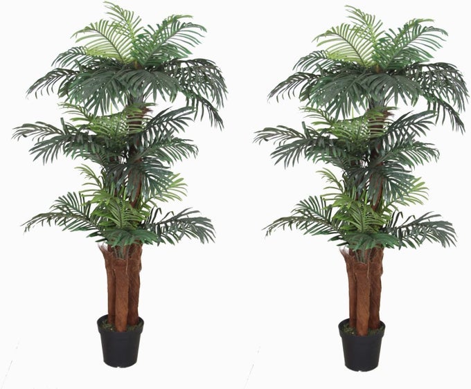 691322305135 Tropical Palm Trees Artificial Silk Plant with UV Protection for Both Indoor and Outdoor Display 2 6 Vivid Green