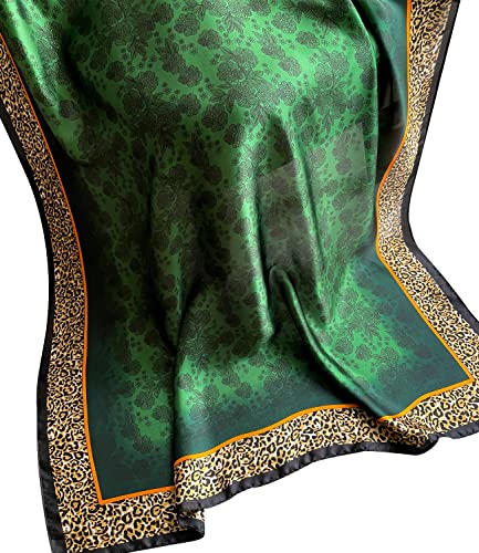 NUWEERIR Womens 100% Large Mulberry Silk Scarf Long Satin Scarf Fashion Lightweight Wraps - Image 2