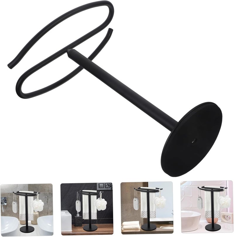 Stainless Towel Holder Stand Towel Rack for Bathroom Space-Saving Vertical Design and and Commercial Use - Image 3