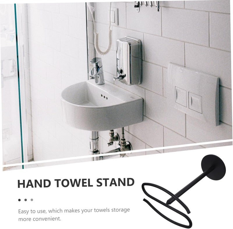 Stainless Towel Holder Stand Towel Rack for Bathroom Space-Saving Vertical Design and and Commercial Use - Image 2