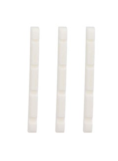 Thoraya 3Pcs Curved Bottom Bass Nut 4 String Slotted Bone Bass Nut Replacement for Fender  - Image 4