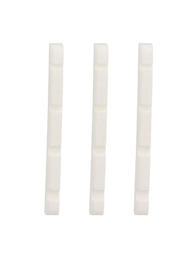 Thoraya - 3Pcs Curved Bottom Bass Nut 4 String Slotted Bone Bass Nut Replacement for Fender - Image 1