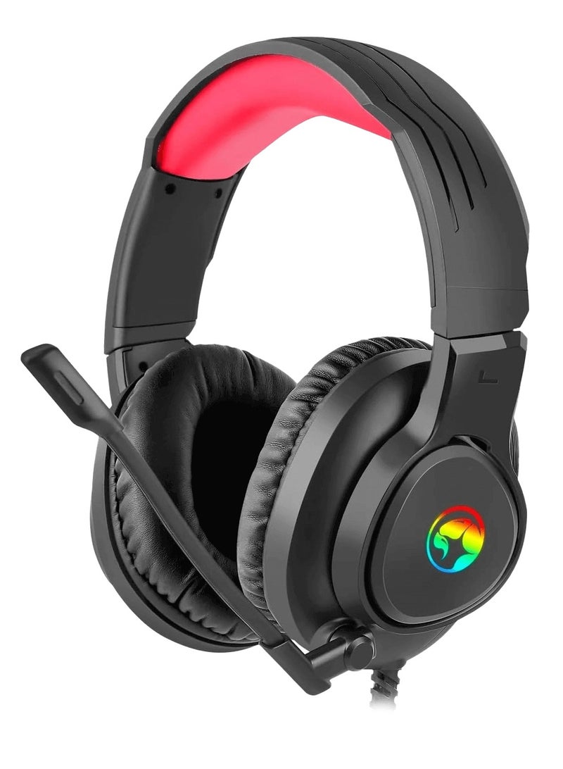 Marvo Marvo HG8958 Wired RGB Gaming Headset - Black  - Image 1