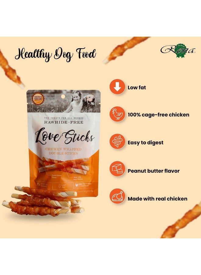 Rena Treats Combo:  Love Snack Chicken Wrapped Double Sticks And Dogaholic Milky Chews Sticks Dog Treat- Protein Rich Tasty Snacks For All Dog Breeds - Image 3