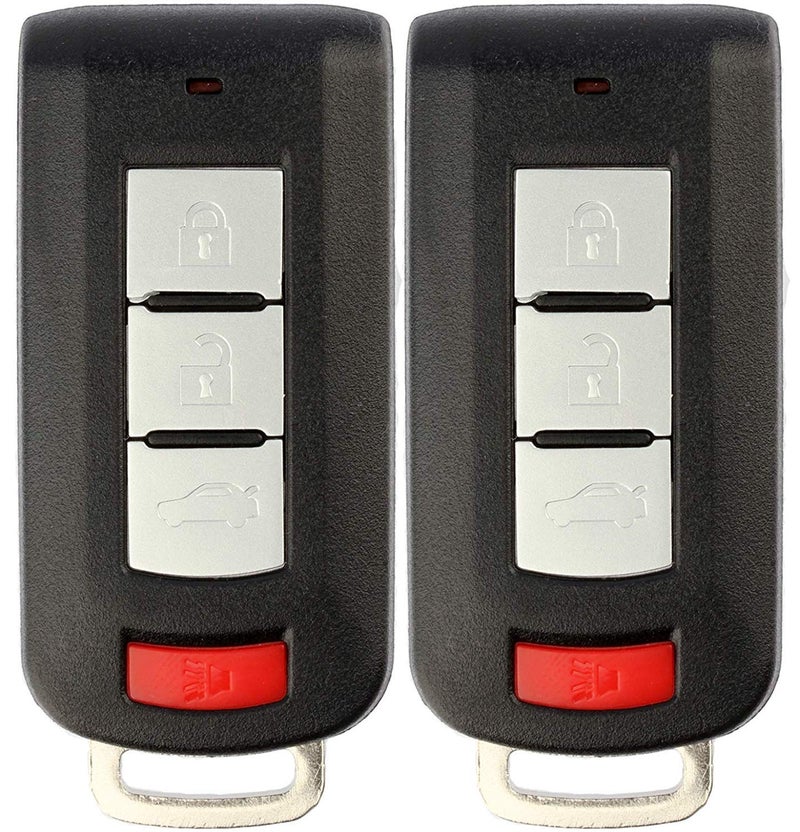 KeylessOption مفتاح ذكي عن بُعد بدون مفتاح من KeylessOption لسيارة ميتسوبيشي أوتلاندر سبورت لانسر - عبوة من 2