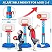 GMAOPHY Toddler Basketball Hoop Indoor for Age 13 Adjustable Kids Basketball Hoops Mini Basketball Hoop with 3 Balls for Outdoor Poolside Birthday Christmas Sport Toys Gift for Baby Boys Girls Age 1 2 3 4 - Image 3