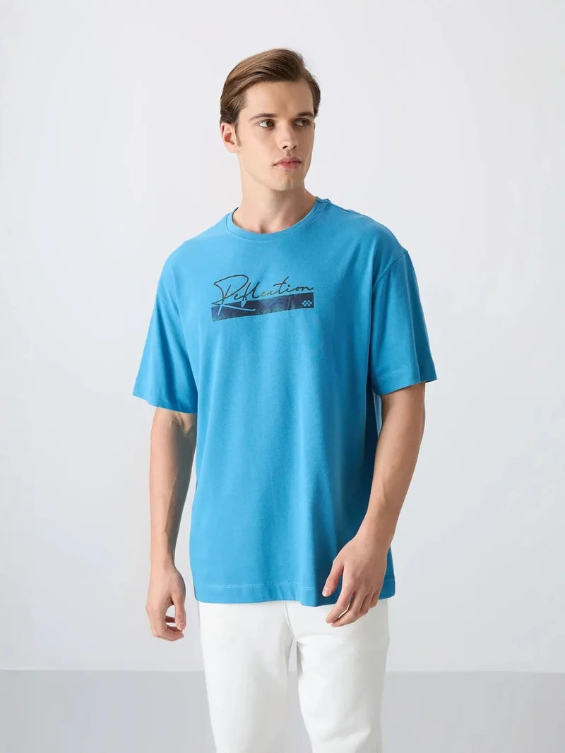 تومي لايف TOMMY Oversized Logo Crew Neck T-Shirt