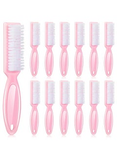 Patelai 12 Pcs Barber Clipper Brush Blade Trimmer Cleaning Brush for Fades Nail Neck Duster Manicure Salon(Light Pink)  - Image 1