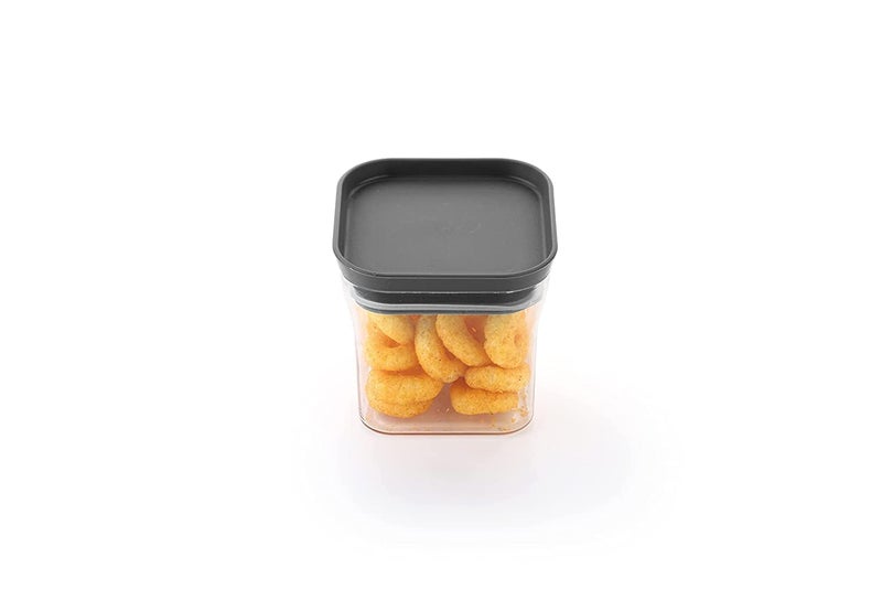 MOXSTAR Unbreakable Air Tight Kitchen Storage Container for Rice,Dal,Atta,Flour,Cereals,Snacks Kit Kat Container (600ML Black, 6) - Image 3