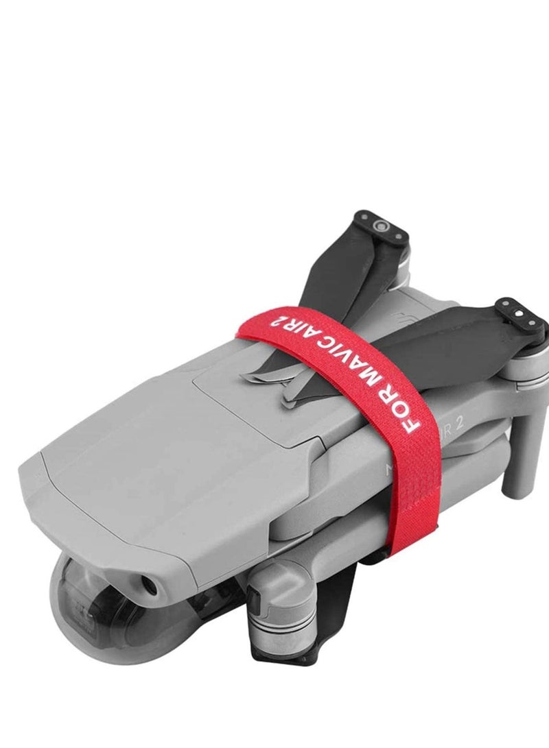 SYOSI 2Pcs Propeller Blade Tape Straps Holder Protection Protector For Drone Accessories Red - Image 2