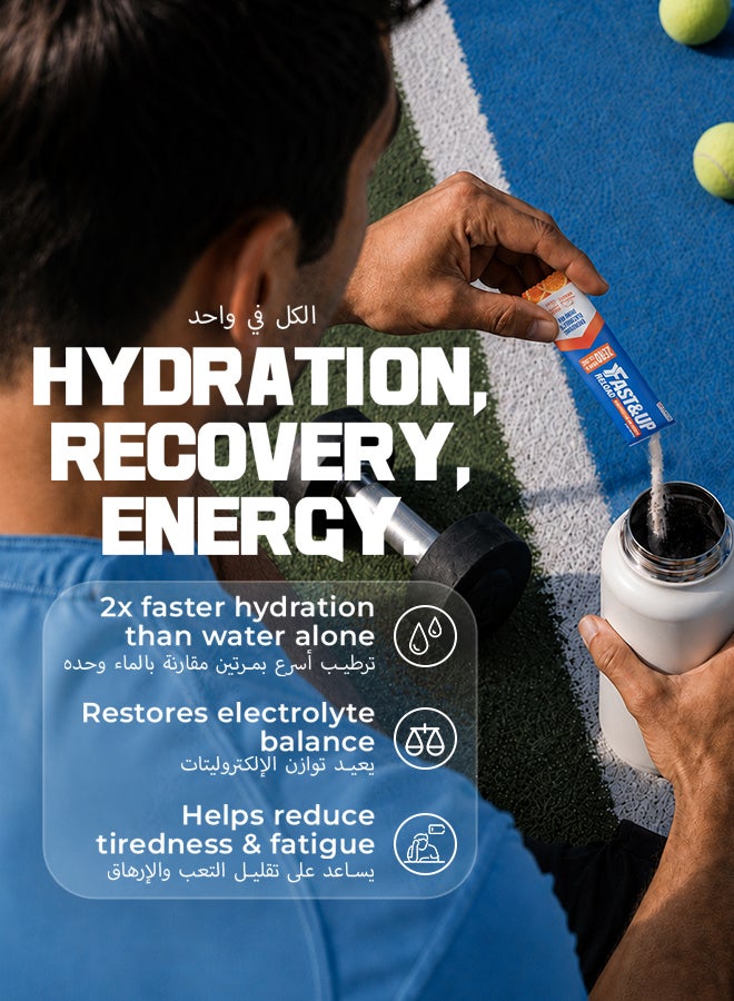 FAST&UP Reload - Zero Sugar Instant Hydration Sticks - Orange Flavour - Image 3