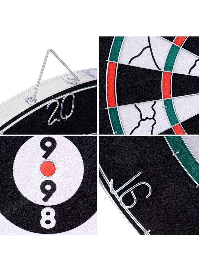 Famous Quality Famous Quality Special Metal Wiring tip 18'' Double Faced Flock Printing Thickening Family Game Dart Board with 6 Needle - (18 x 18'' inch)- Multi Color, Pack of 1 Set - Image 4