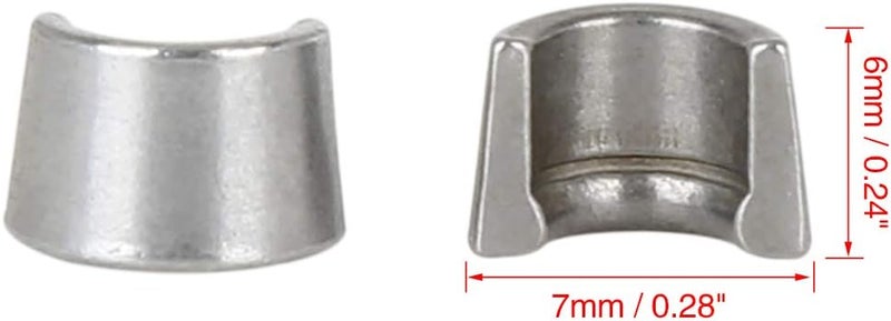 F FIERCE CYCLE 10pcs 7mm Valve Stem Diameter Hardened Valve Keeper Locks Steel Race Locks for GY6-125 - Image 3