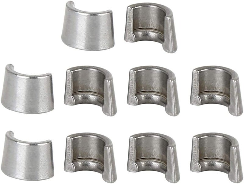 F FIERCE CYCLE 10pcs 7mm Valve Stem Diameter Hardened Valve Keeper Locks Steel Race Locks for GY6-125 - Image 1