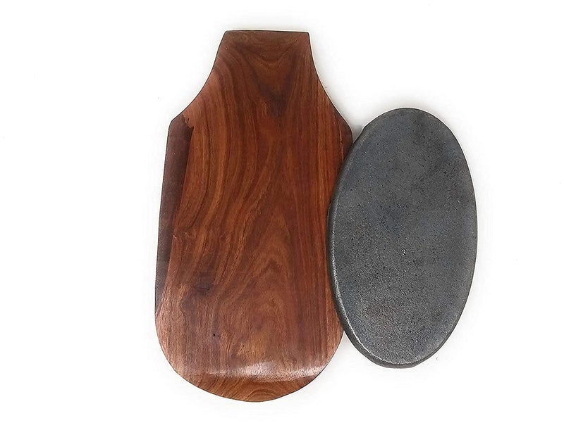 HIKEN 132 Wooden Sizzler Plate with Dip Holder Sizzler for Serving Sizzler Tray - Image 3