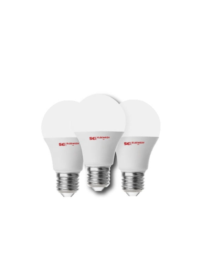 عرض 3 لمبات LED كلاسيك من السويدي 15 وات، إضاءة أبيض دافئ، E27