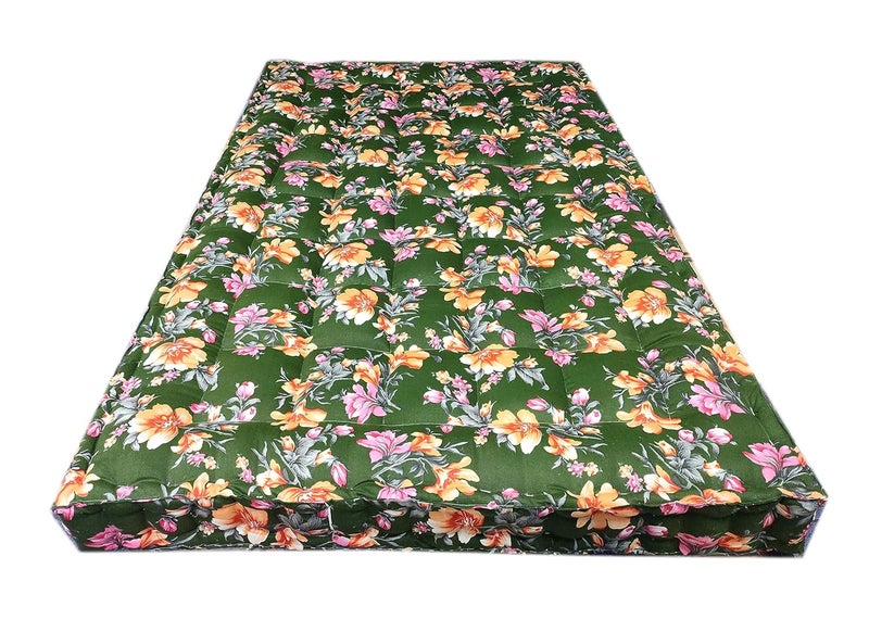 NIVEDHA MATTRESS Nivedha Mattress Organic Silk CottonKapokIlavam Panju Double Cot Mattress 6 x 4 ft 72 x 48 x 6 Inches with 2 Pillows - Image 2