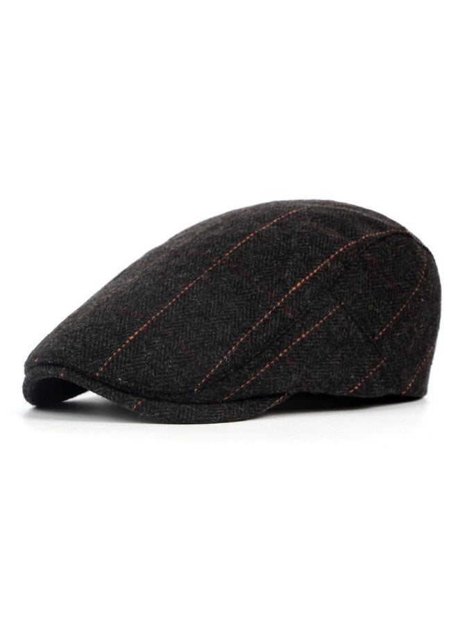Newsboy Beret Hat Driving Cap Ivy Hat, Breathable Adjustable Classic Cabbie Plaid Flat Golf Newsboy Gatsby Cap Duckbill Cap - Image 1