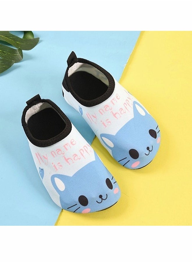 ShebSheb - Toddler Baby Boys Girls Water Shoes for Kids, Non-Slip Swimming Shoes Barefoot Skin Aqua Socks for Beach Swim Pool - Image 1