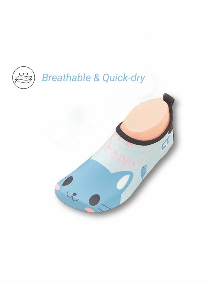 ShebSheb - Toddler Baby Boys Girls Water Shoes for Kids, Non-Slip Swimming Shoes Barefoot Skin Aqua Socks for Beach Swim Pool - Image 1