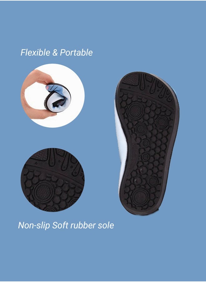 ShebSheb - Toddler Baby Boys Girls Water Shoes for Kids, Non-Slip Swimming Shoes Barefoot Skin Aqua Socks for Beach Swim Pool - Image 1