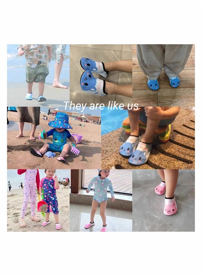 ShebSheb - Toddler Baby Boys Girls Water Shoes for Kids, Non-Slip Swimming Shoes Barefoot Skin Aqua Socks for Beach Swim Pool - Image 1