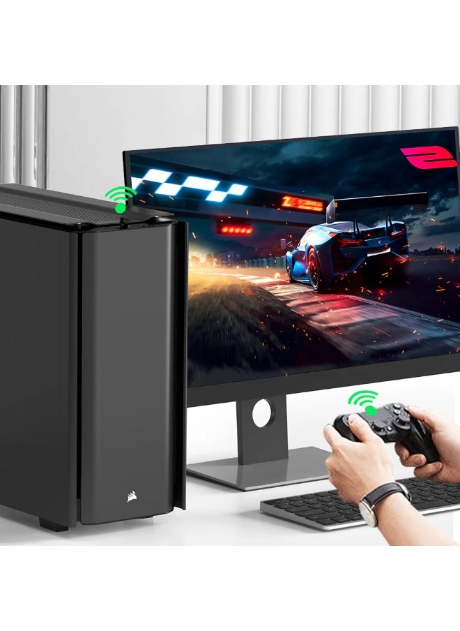 UNITEK - USB Bluetooth Adapter for PC, Bluetooth5.3, Bluetooth Dongle Receiver Support Windows 11/ 10/8.1/8 for Desktop, Laptop, Mouse, Keyboard, Printers, Headsets, Speakers, Gaming Controllers. Support Up to 7 devices same time. 30M Coverage, - Image 1