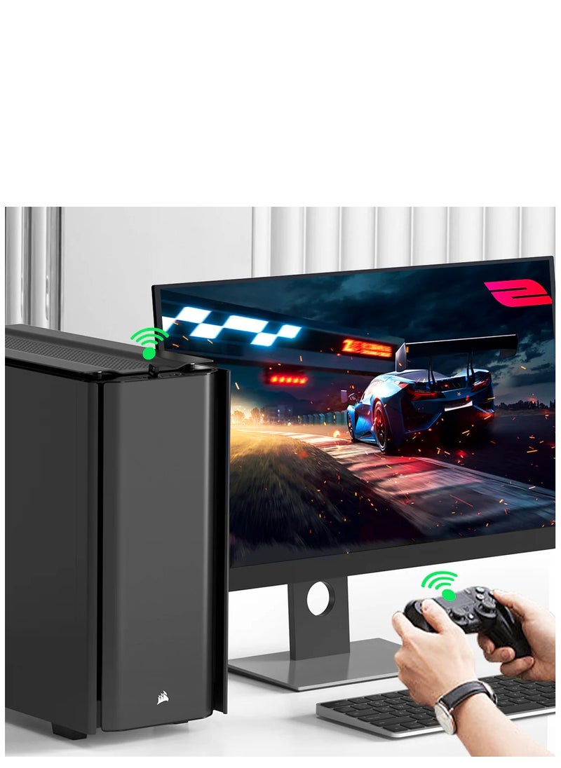 UNITEK USB Bluetooth Adapter for PC, Bluetooth5.3, Bluetooth Dongle Receiver Support Windows 11/ 10/8.1/8 for Desktop, Laptop, Mouse, Keyboard, Printers, Headsets, Speakers, Gaming Controllers. Support Up to 7 devices same time. 30M Coverage,  - Image 3