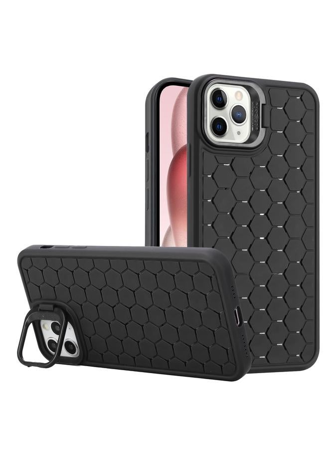 Zaboon Case For iPhone 11 Pro Max Honeycomb Radiating Lens Holder TPU Phone Case - Image 1