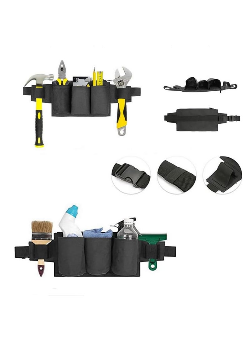 1pcs Waist Tools Bag Belt Multipurpose Tool Pouch for Cleaning Tool Storage with Bottle Holster Made of Waterproof Oxford Cloth Tool Apron for Housekeeping Janitorial Custodial Work - Image 2